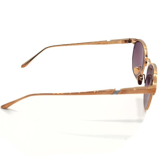 Leisure Society Women's Sunglasses Antibes Color Rose Gold/White New  - Picture 3 of 6